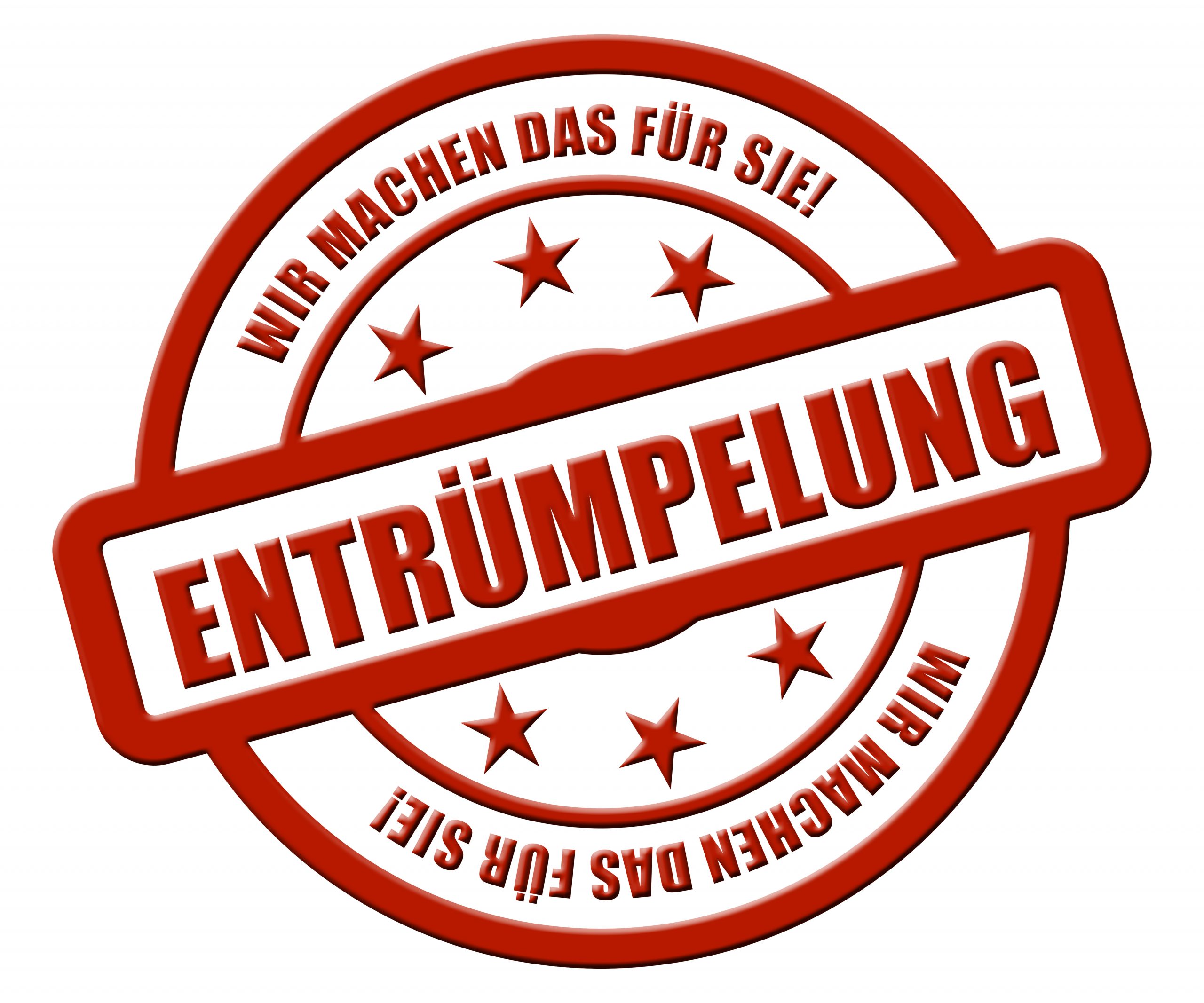 Sternen Stempel rot rel WMDFS ENTRÜMPELUNG